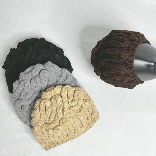 Knitted Warm Brain Hat