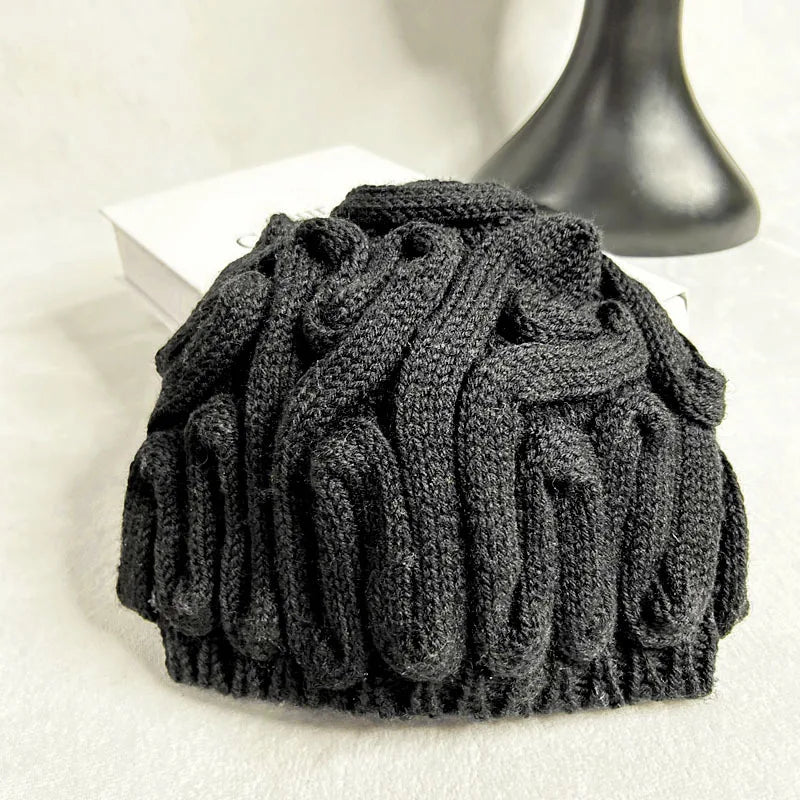 Knitted Warm Brain Hat