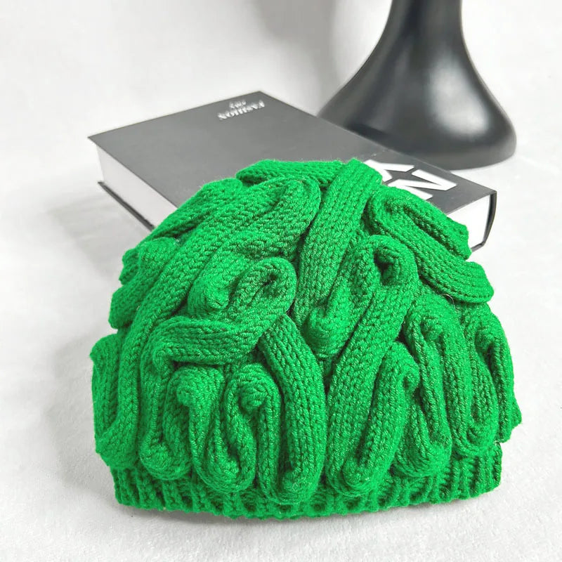 Knitted Warm Brain Hat