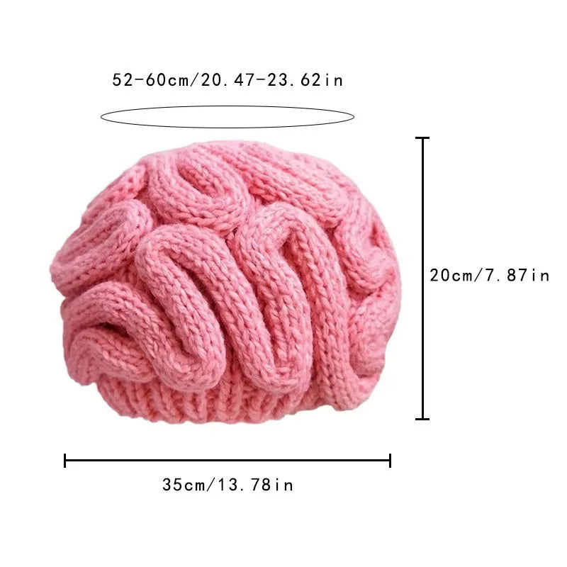 Knitted Warm Brain Hat